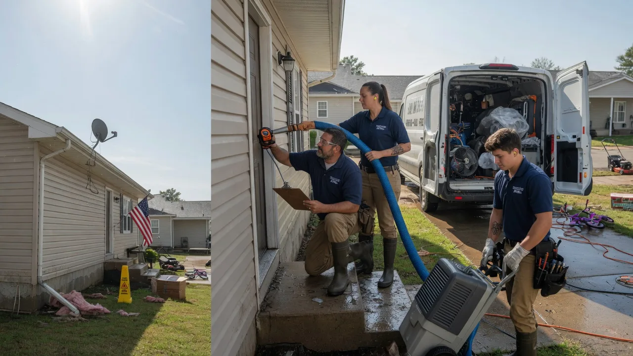Ceiling Water Damage Restoration in Wheelwright, MA near me